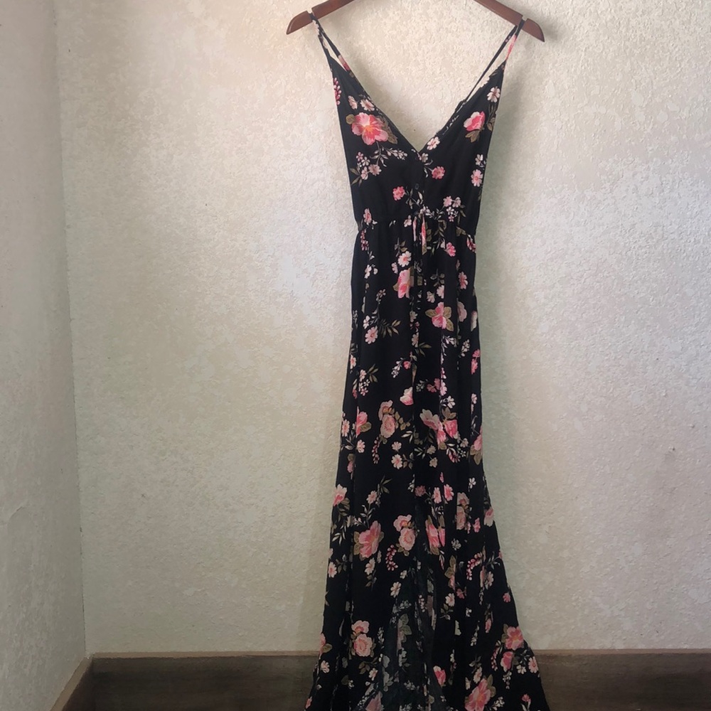 High-lo cotton dress